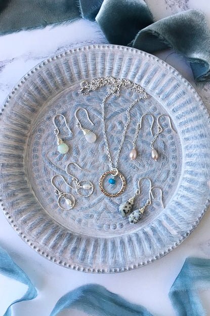 Turquoise, Opal and Freshwater Pearl jewellery - take extra care when cleaning